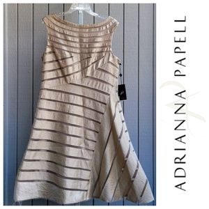 Special Occasion Dress | Nude Shimmer Ladies 16 NEW Adrianna Papell Prom